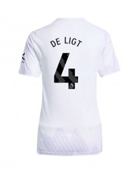 Manchester United Matthijs de Ligt #4 Replika Borta Kläder Dam 2025-26 Kortärmad